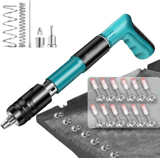 GDSTOREE Manual Steel Nail Gun Tool 12 pcs Nails, Nail Wall Tool for Cement Concrete Wall Heavy Duty Fast Hitting Rivet Gun