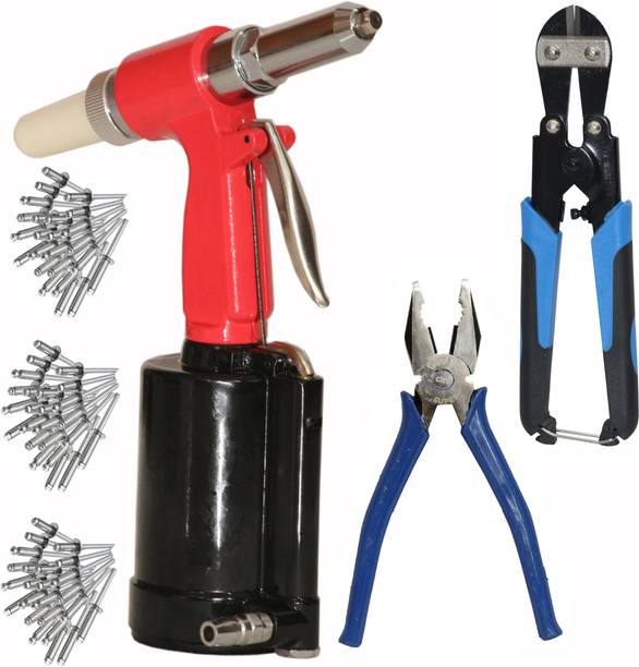 Digital Craft Pneumatic Riveter Machine,8"Inch Combination Plier,8"inch Bolt Cutter Heavy Duty Fast Hitting Rivet Gun
