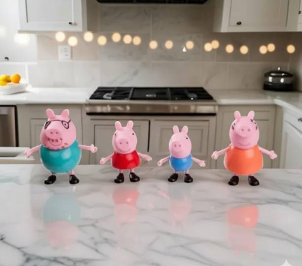 A Cube Peppa Pig Family Kids Toy Set (4 Pcs) Cute Cartoon Pig for Kids | Toys For Kids
