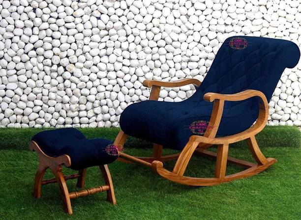 wooden luxury Fabric 1 Seater Rocking Chairs