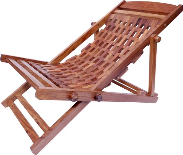 डेकॉरहैंड Folding Sheesham Wood Relaxing Rest Chair Solid Wood 1 सीटर Rocking Chairs