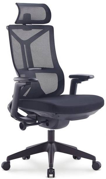 Upmarkt Ergonomic Home/Office Chair, 2D Headrest, Movable Armrests, Adjustable Height Metal 1 Seater Gliders