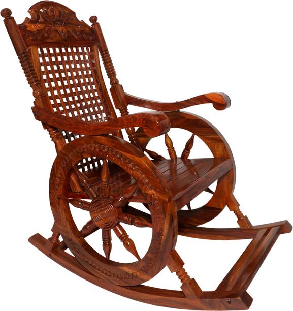 Decorhand Folding Rocking Chair For Living Room - Adults/Grand parents Solid Wood 1 Seater Rocking Chairs