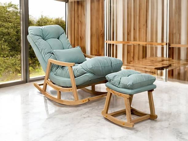 Designer Library O9-3I46-YVSU Solid Wood 1 Seater Rocking Chairs