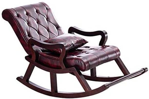 wooden king decor Solid Wood 1 Seater Rocking Chairs