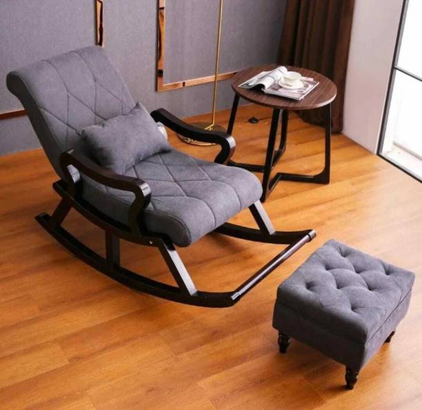 wooden luxury Rocker Rocking Chair with footrest Recliner Relaxing 1 Seater Rocking Chairs Solid Wood 1 Seater Rocking Chairs
