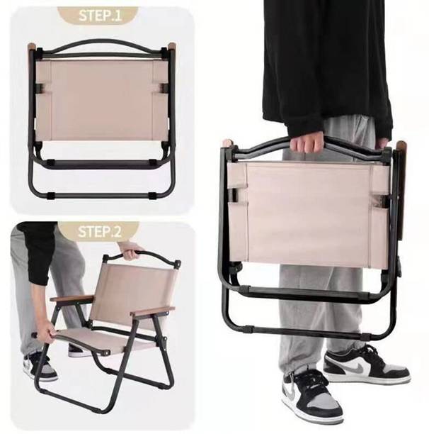 Star Work Portable Foldable Chair Outdoor Furniture Compact Chair Aluminum(Black, Small) Stone 1 Seater Rocking Chairs