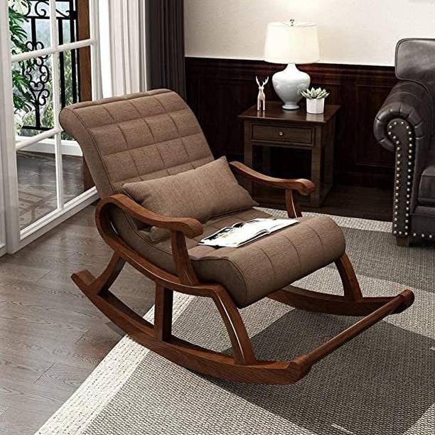 Artistic Interior Crafts Sheesham Wood Rocking Chair Relax chair Rolling Chair Arm Rest Chair Rest Chair Solid Wood 1 Seater Rocking Chairs