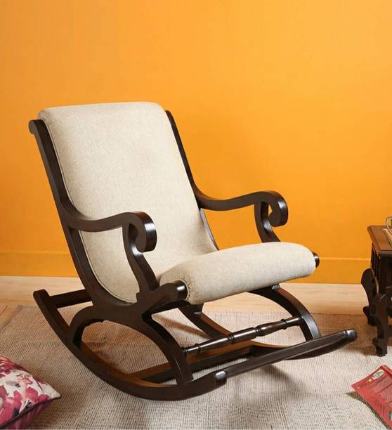 Artistic Interior Crafts Wooden Rocking Chair Relax chair Rolling Chair Arm Rest Chair Cushion Solid Wood 1 Seater Rocking Chairs