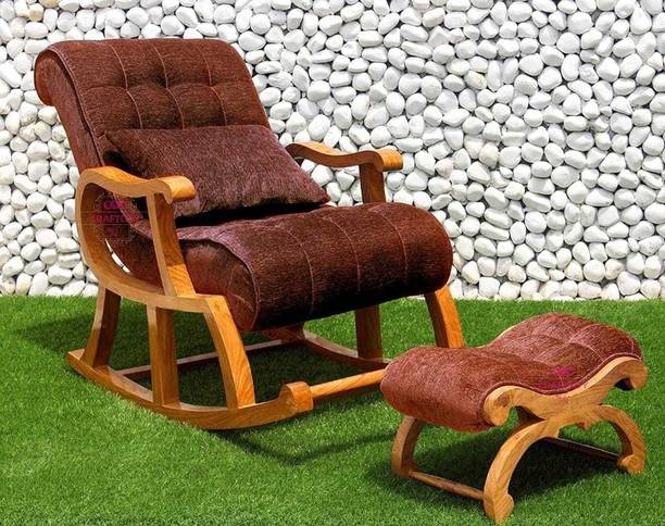Unique Creation Handicrafts Fabric 1 Seater Rocking Chairs