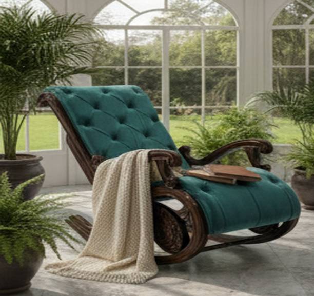 Living Concept Handicrafts Teakwood (Sagun) Rocking chair Solid Wood 1 Seater Rocking Chairs