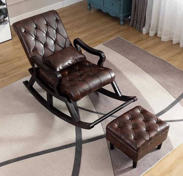 Unique Creation Handicrafts Solid Wood 1 Seater Rocking Chairs