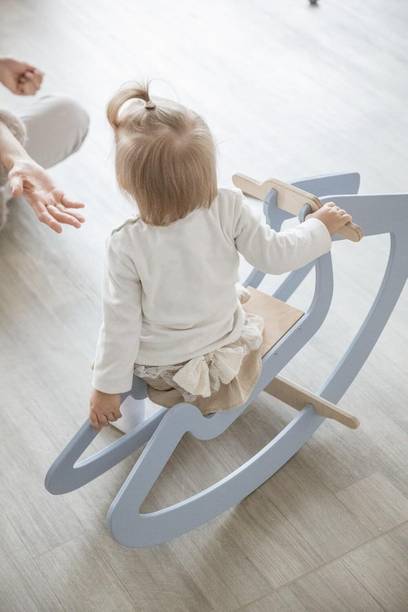 KVIBE Solid Wood 1 Seater Rocking Chairs