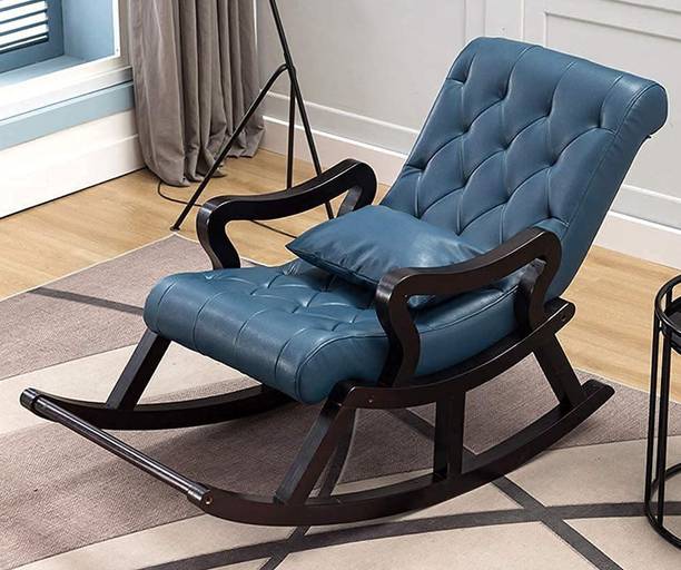 Smarts collection Wood Rocker Rocking Lounge Chair Recliner Relaxation Lounging Relaxing Seat Solid Wood 1 Seater Rocking Chairs