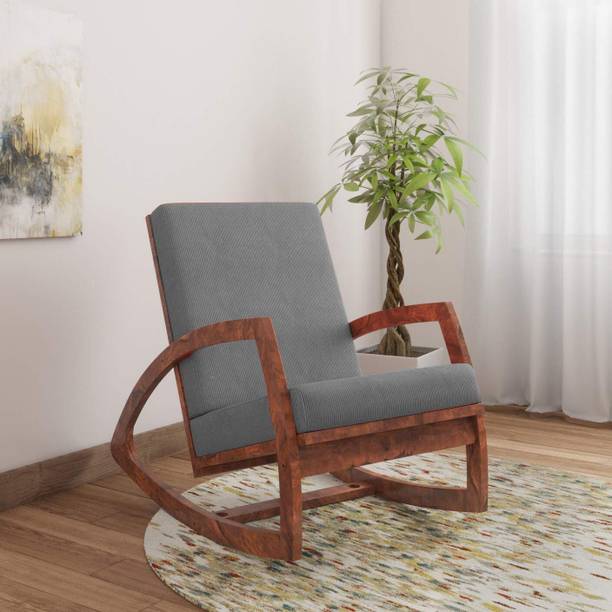 jangid Handicraft Sheesham Solid Wood Rocking Chair For Living Room/Garden -Adults/Grand parents Solid Wood 1 Seater Rocking Chairs