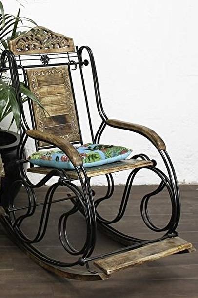 Shilpi Handicrafts Solid Wood 1 Seater Rocking Chairs