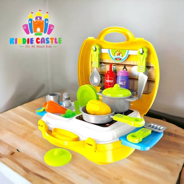 Kiddie Castle Dream Kitchen Set Cooking Pretend Play Toys for Kids