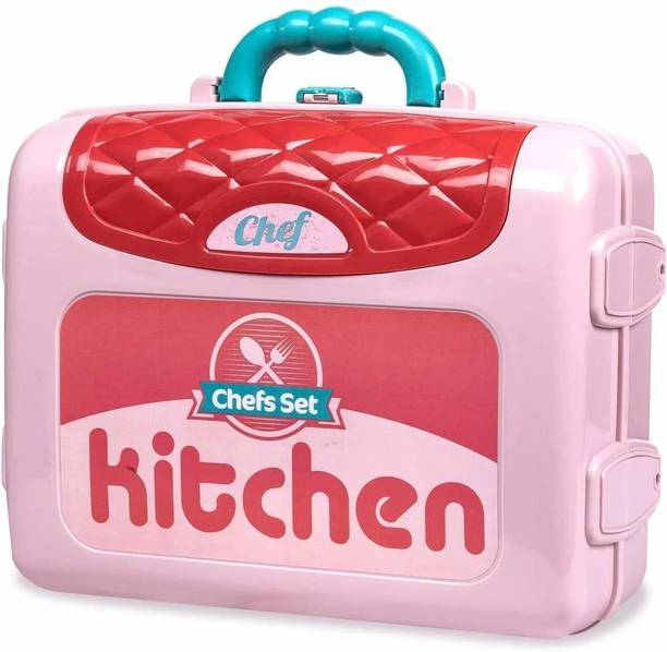 HIM TAX Latest Pretend Play Carry Along Kitchen Food Play Set for Girls