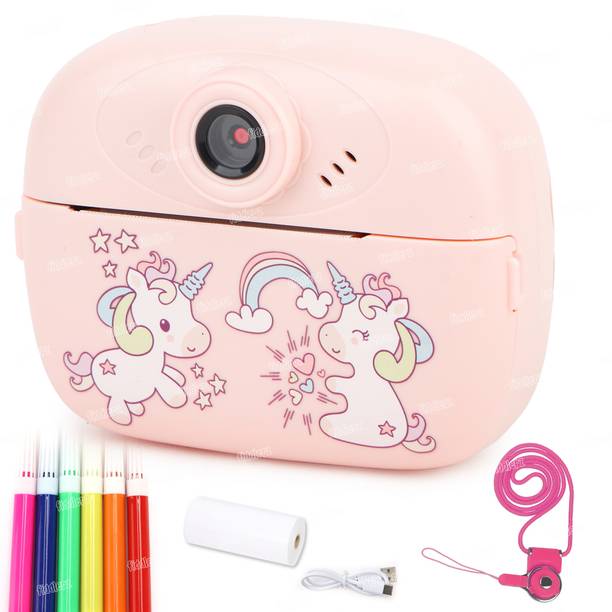 FIDDLERZ Instant Digital Camera for Kid with Print Paper Video Camcorder & Selfie Camera