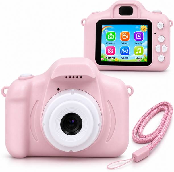 ZIVON TOYES Kids Digital Camera Toy 3.0MP 1080P HD, 2 Inch Screen, Rechargeable-Pink