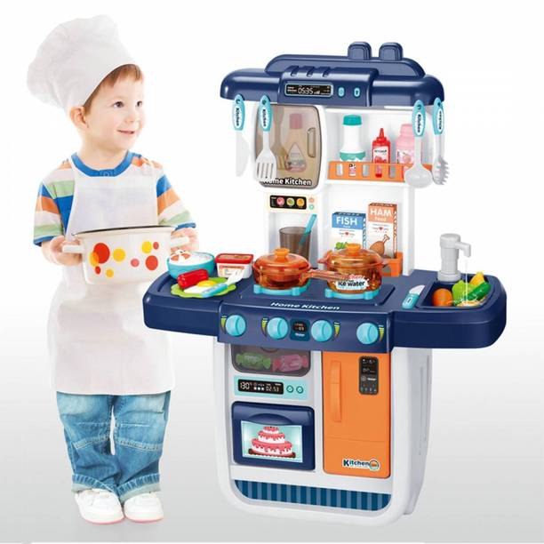 HIM TAX Big Size Interactive Water Faucet Kitchen Set Spray and Running Water Sink Toys