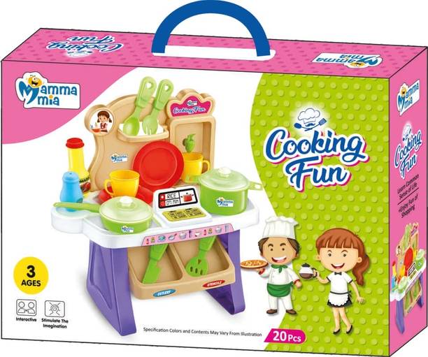 Mamma Mia Toys Cooking Fun Kitchen Set