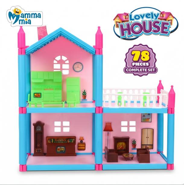 Mamma Mia Toys Lovely House 78 pcs dollhouse