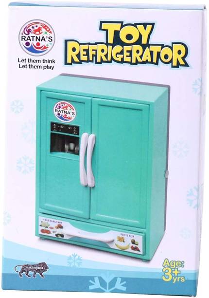 BKDT Marketing Refrigerator/ Kitchenware Toy for Kids with Accessories - Ice Trays, Butter Box