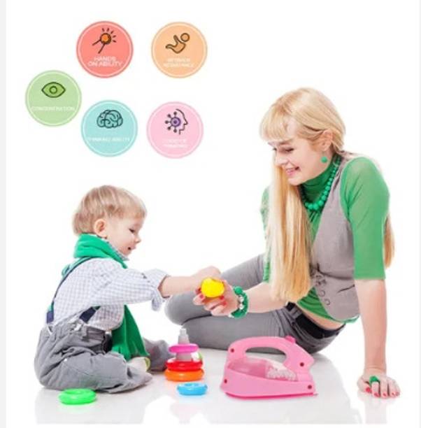 Tiny Tales Iron Box, Washing Machine, Vacuum(IND*3921) Cleane Toy for Kids