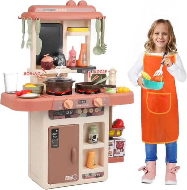 himanshu tex 36-Piece Kitchen Set Kids Kitchen Play Set with Light & Sound Cooking Kitchen Set Play Toy