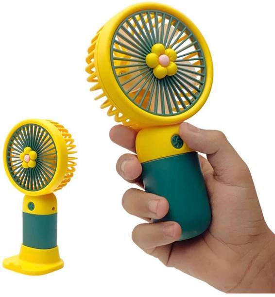 Xcillince Toys Rechargeable Hand Fan with Silent Motor, Multi-Speed Settings