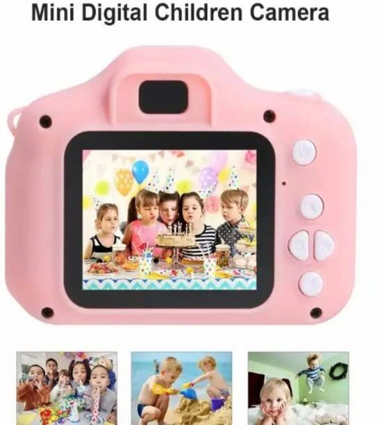 BuyLuxe Kids Mini Digital HD Screen Camera, Cute Rechargeable, Photo & Video Recording