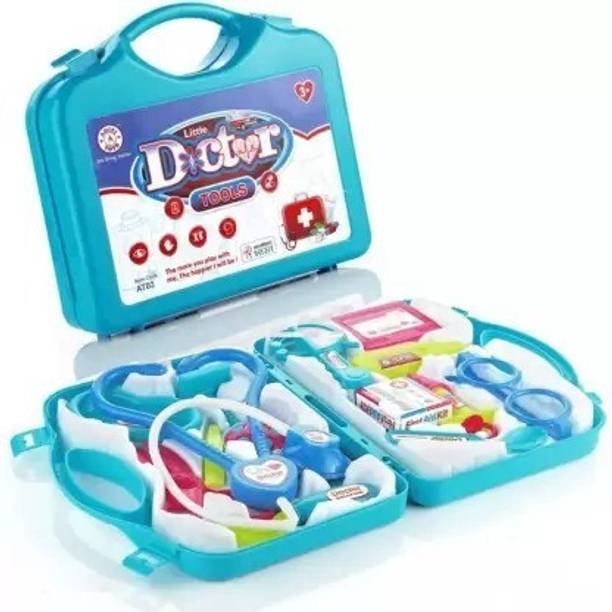 REGOLITH ENTERPRISES Doctor Play Set Medical Carry-case Nurses Toy Set Fun Gift Education for Kids