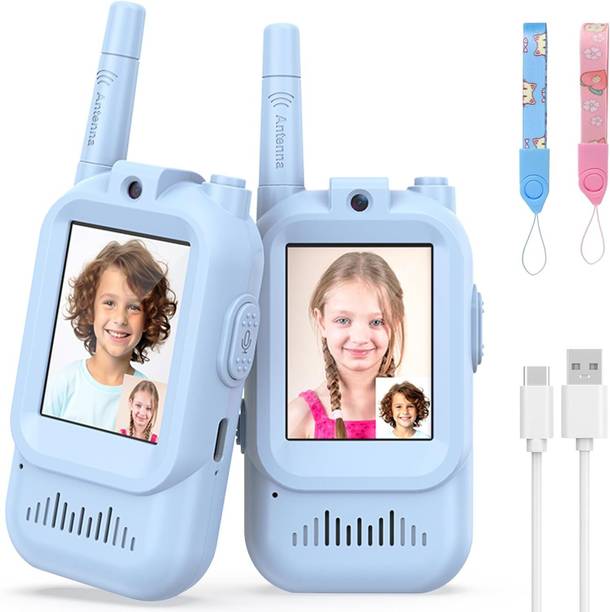 kidsmuch kids' video walkie-talkies (pack of 2)