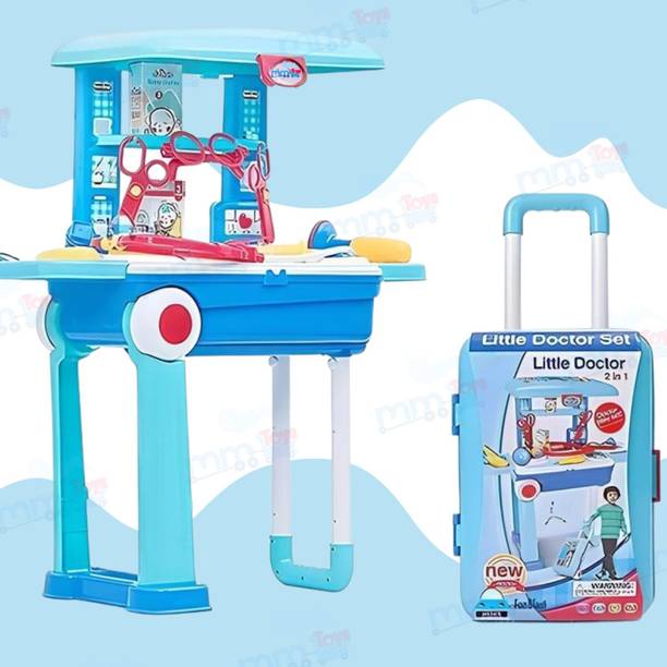 MM toys Premium Doctor Play Set Trolley Suitcase Gift For 3-10 Year Boy And Girl Kids