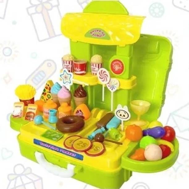 kiddie kingdom Super Market Toy For Kids Mini Supermarket Toy Candy Sweet Shopping Cart