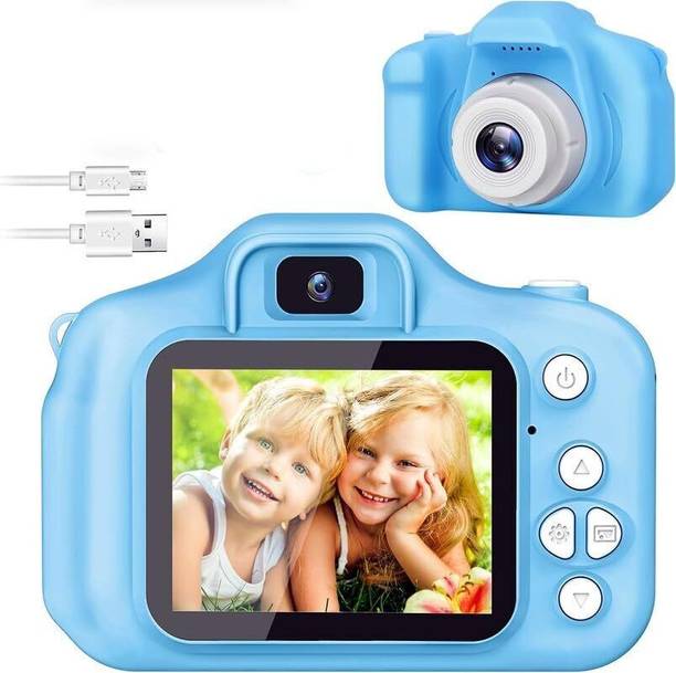 VISSHI Kids Mini Digital HD Screen Camera, Cute Rechargeable, Photo & Video-Multicolor