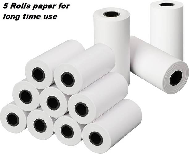 CrazyBuy 5 Rolls Kids Camera Paper for Instant Print Camera