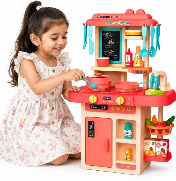 Learn With Fun 42 Pieces Kitchen Set Cooking Adventure Steam Sound Toy For Kids