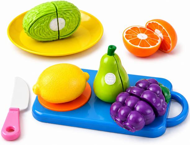 BEBRIGHT Fruit Cutting Pretend Play Set