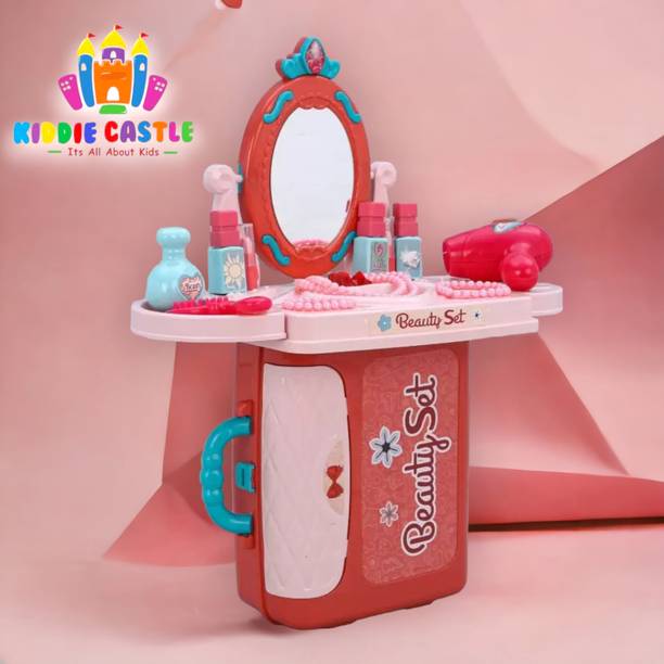 Kiddie Castle 3 In 1 Beauty Playset with Suitcase