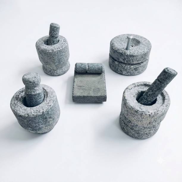 Cruzun Miniature Cooking Set Stone for Kids,Housewarming Gift,Pooja Kitchen