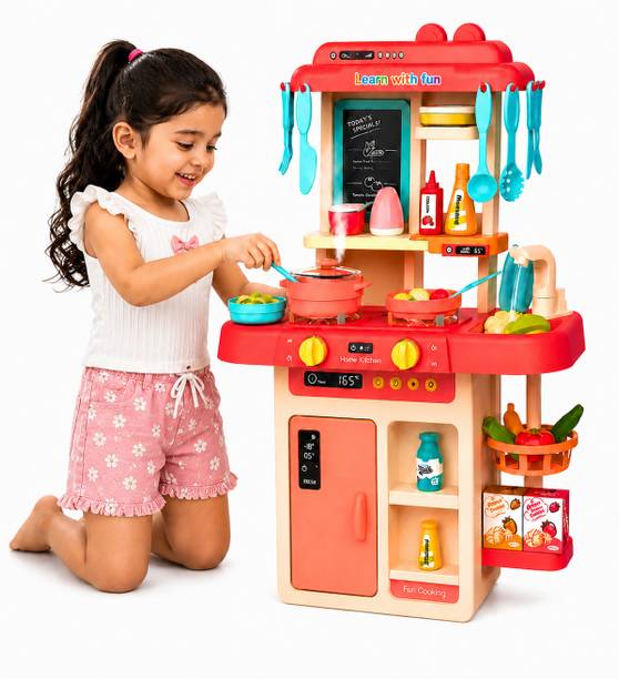 Learn With Fun 42 Pieces Kitchen Set Educational Cooking Sound Light For Kids