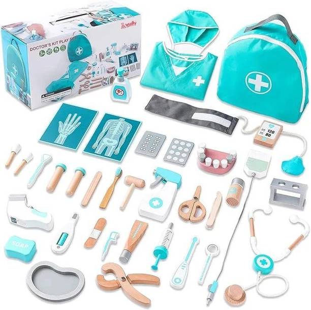 WUDLY Deluxe Doctor Sets Pretend Play Set For Early Kids