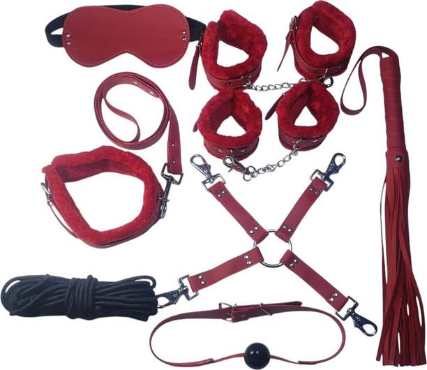 EEOAN Red Furry Handcuffs Roleplay kit For Honeymoon