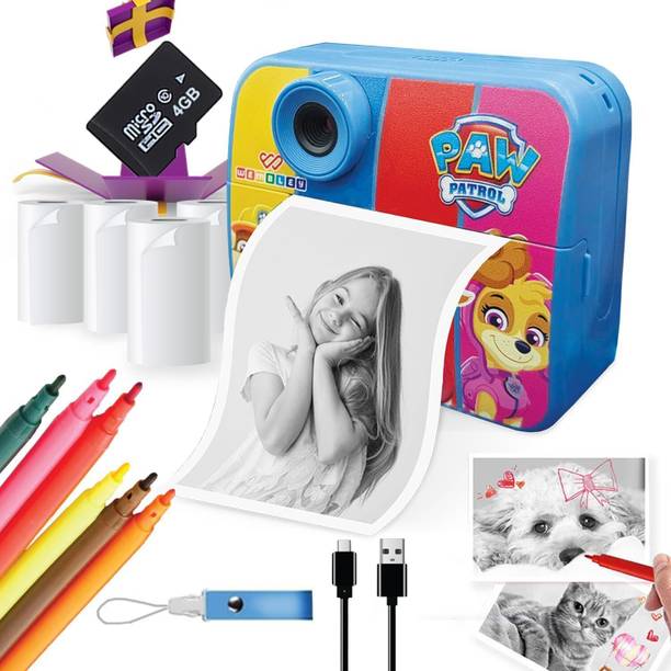 Wembley DIY Instant Print Digital Camera for Kids Fun Birthday Gift (Paw Patrol Theme)