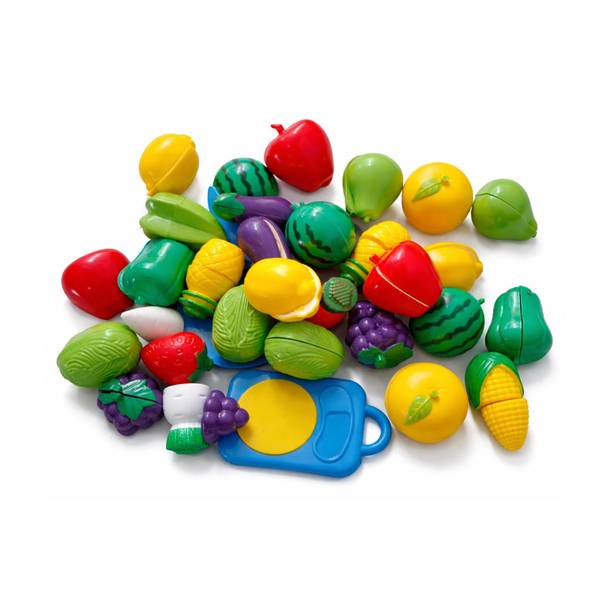 smartrends Fruits and Vegetables Play Set Toys Realistic Multicolor kithcen Set Toys