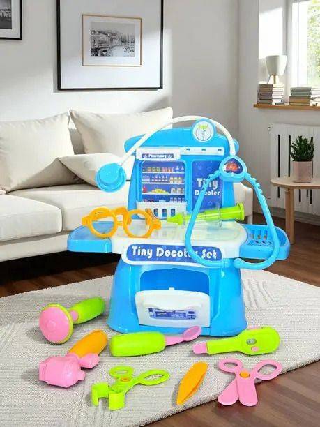 Shopbought Doctor Play set For Kids Boy & girl age 3 year+ Blue.