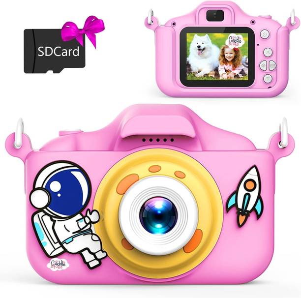 CADDLE & TOES Kids Digital Camera,for Computer Child Video Recorder Full HD 1080P(Astro Pink)