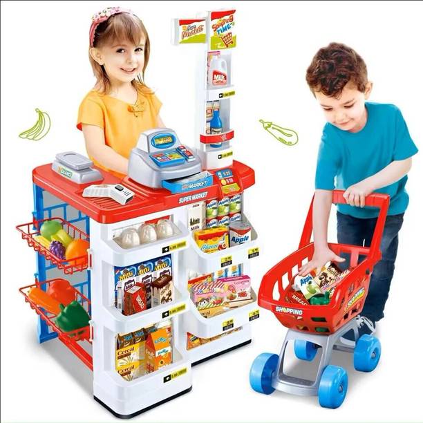 NAMANSHU TEX Early Development Pretend Play Home Supermarket,Cash Register,Shopping Toy